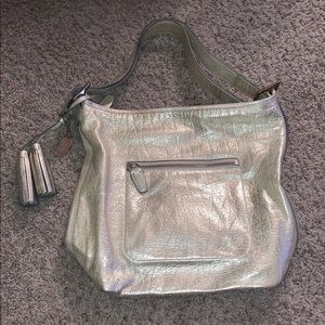 EUC Coach metallic bag